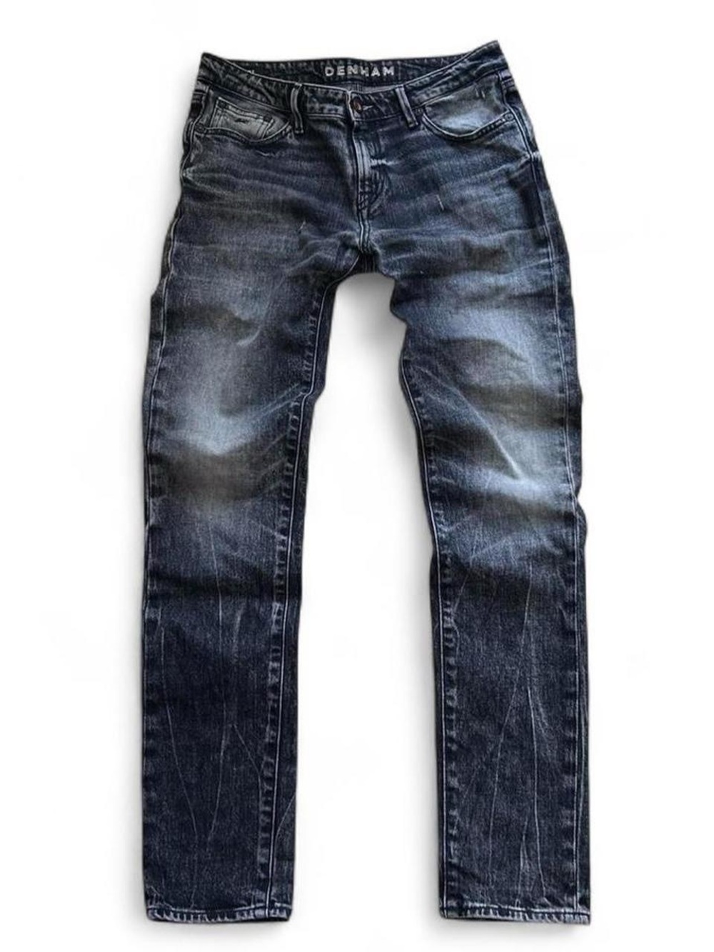 Denham Jeans Point Girlfriend Fit Slim Straight - Dark Grey